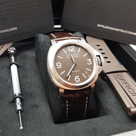 panerai luminor base 8 days titanium|Review: Panerai Luminor 8 Days .